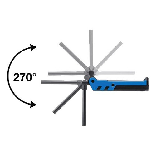 BGS lampada d'ispezione COB LED a batteria 5w - TB00352