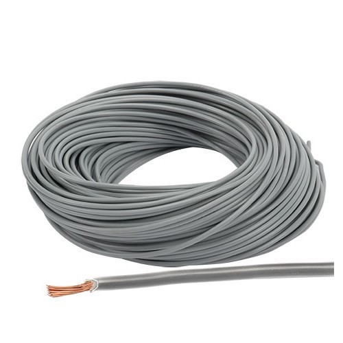  Special electrical wire for automobiles - 1.5 mm2 - sold by the metre - grey - TB00367 