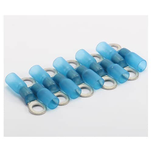  Heat shrink round earthing terminals - 10 pieces - M5 - 1.0 to 2.5 mm2 cable - TB00381 