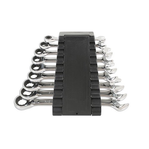 Ratchet ring spanners - 9 pieces - Sizes in inches - TB00397-2 