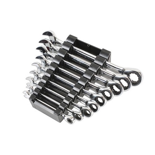 Ratchet ring spanners - 9 pieces - Sizes in inches - TB00397-3 