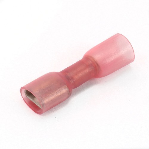  Insulated heat shrink flat terminals (female) - 10 pieces - 6.35 mm - 0.5 to 1.0 mm2 cable - TB00672 