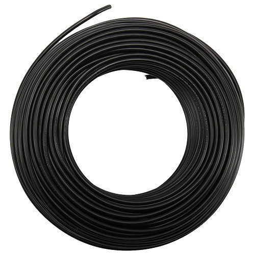  Câble électrique - 6 mm2 - au mètre - noir - TB00715 