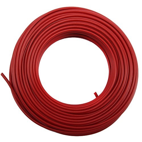  Câble électrique - 6 mm2 - au mètre - rouge - TB00716 