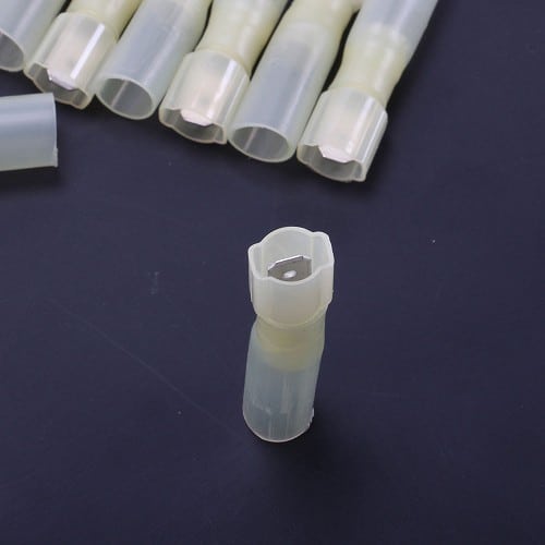  Isolierte Flachsteckhülsen (männlich), wärmeschrumpfend - 10 Stück - Kabel von 4,0 bis 6,0 mm2 - TB00741-1 