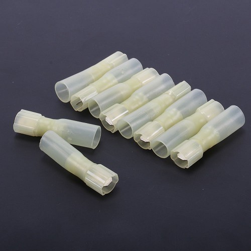     
                
                
    Cosses plates isolées (mâles) thermorétractables - 10 pièces - câble de 4.0 à 6.0 mm2 - TB00741
