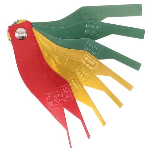     
                
                
    Calibres d'usure de plaquettes de frein - 8 pièces - TB01167
