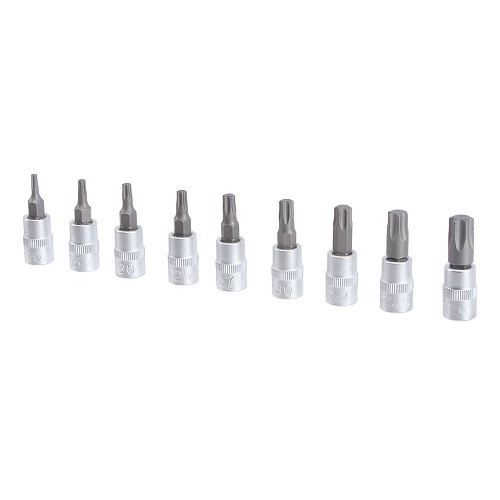 Set of 1/4 square Torx sockets - TB01280