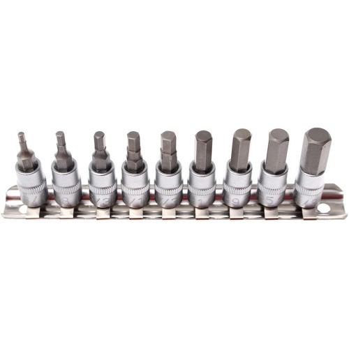     
                
                
    Nozzles sockets - 3/32" to 3/18" - 9 pieces - Square : 1/4" - TB01288
