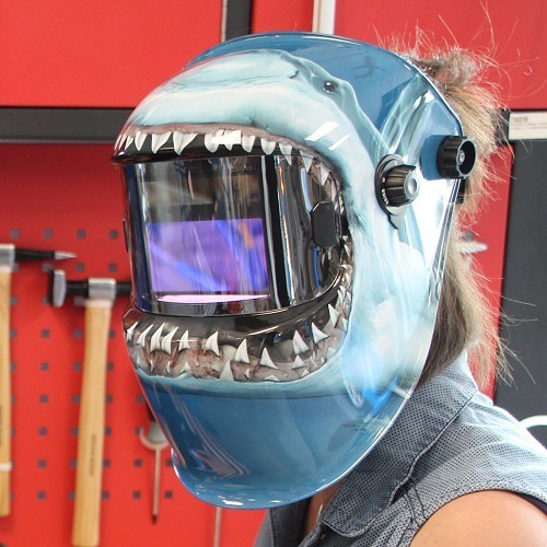  Maschera da saldatura LCD "Requin" - TB04656-6 