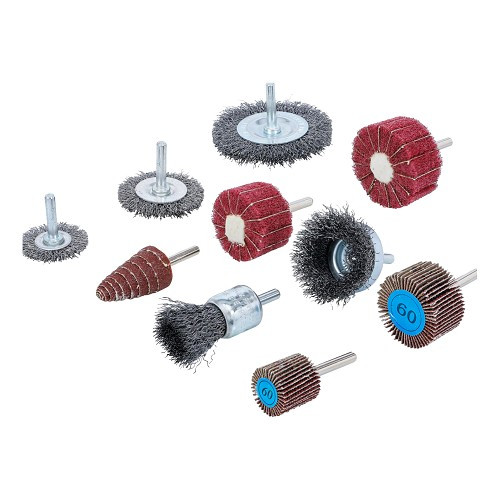     
                
                
    Set of wire brushes and sanding flaps BGS - TB04827
