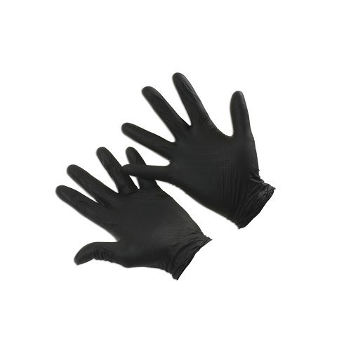  Mechanische Handschuhe aus geschupptem Nitril in Schwarz oder Orange - Größe M pro 50 - TB05170-1 