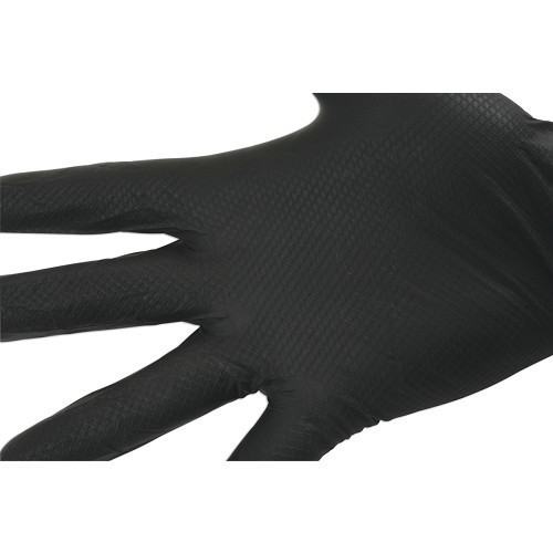  Zwart of oranje geschubde nitril mechanische handschoenen - maat M per 50 - TB05170-2 