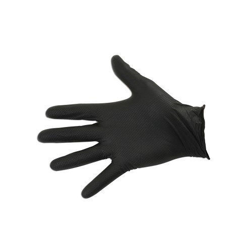 Zwart of oranje geschubde nitril mechanische handschoenen - maat M per 50 - TB05170-3 