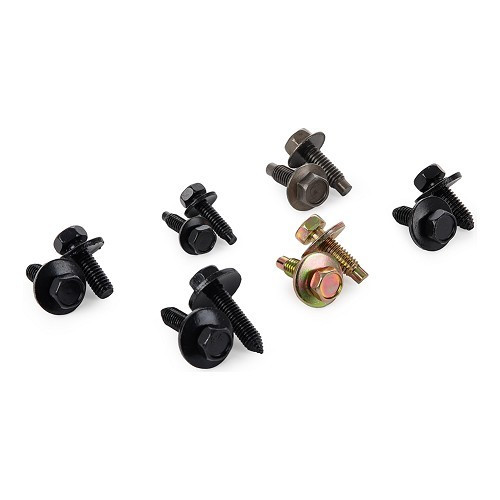     
                
                
    Vis en métal pour carrossier avec rondelle - 100 pièces - TB05216
