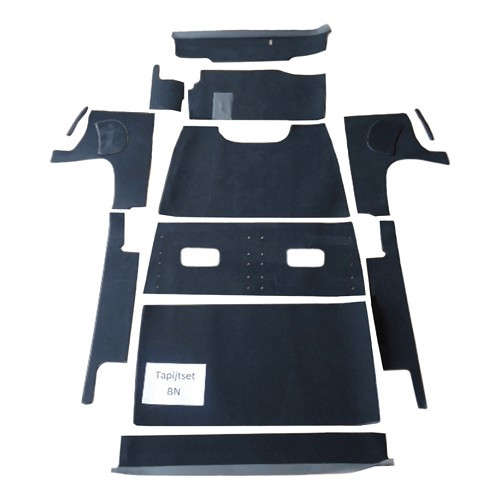     
                
                
    Complete grey carpet kit for Citroën traction 11BN and 15hp - TC50010
