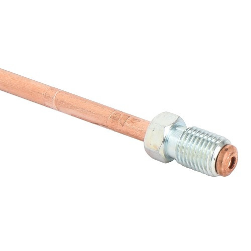 Starre Bremsleitung aus Kupfer mit 4.75mm Durchmesser - 18mm 3/8 24UNF und 18mm 3/8 24UNF Nippel - 90cm - TR06004