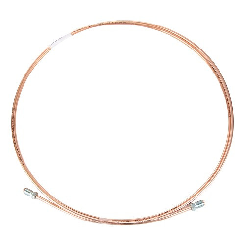     
                
                
    Rigid copper brake hose 4.75mm diameter - 3/8" 24UNF 18mm and 3/8" 24UNF 18mm ends - 230cm - TR06012
