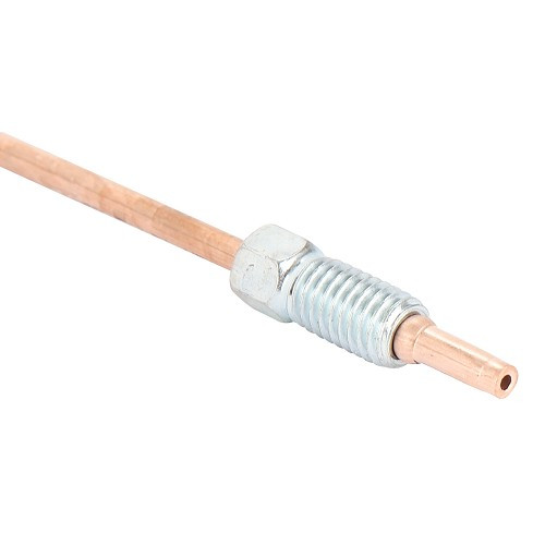 Rigid copper brake hose 3.50mm diameter - M8x1.25 20mm and M8x1.25 20mm ends - 36cm - TR06038