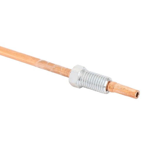 Rigid copper brake hose 4.50mm diameter - M9x1.25 20mm and M9x1.25 20mm ends - 77.5cm - TR06043