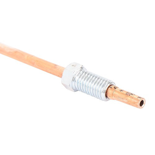 Starre Bremsleitung aus Kupfer mit einem Durchmesser von 4,50 mm - Nippel M9x1,25 von 20 mm und M9x1,25 von 20 mm - 75cm - TR06044