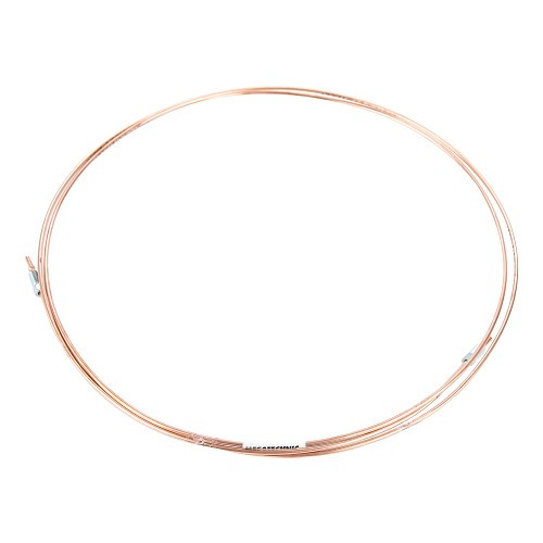     
                
                
    Durite rigide de frein en cuivre de 3.50mm de diamètre - embouts M8x1,25 de 20mm et M8x1,25 de 20mm - 263,5cm - TR06045
