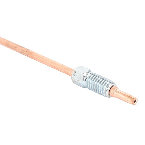 Rigid copper brake hose 3.50mm diameter - M8x1.25 20mm and M8x1.25 20mm ends - 110cm - TR06046