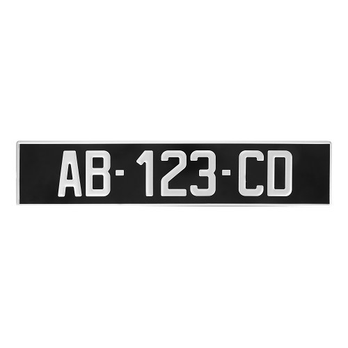     
                
                
    License plate "SIV" Aluminum Black 520 x 110 mm - UA00530
