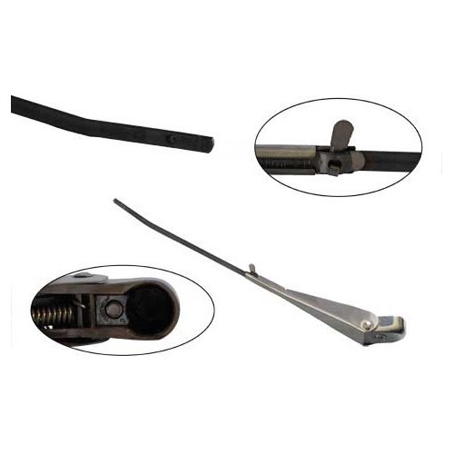     
                
                
    Bras d'essuie-glace réglable style "Baïonnette" 5.2mm courbé droite - UA00930
