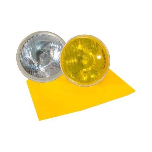  Vintage-look yellow self-adhesive film for headlights - UA01860 