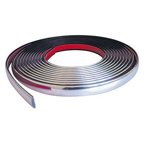  Adhesive chrome-plated flat moulding, width 12 mm - UA10017 