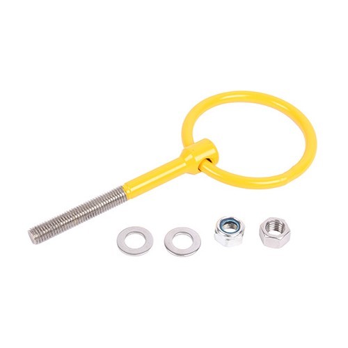  OMP yellow tow hook - FIA approved - UA14006 