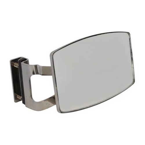 Special mini rail-mounted rectangular chrome-plated passenger door mirror - UA14975
