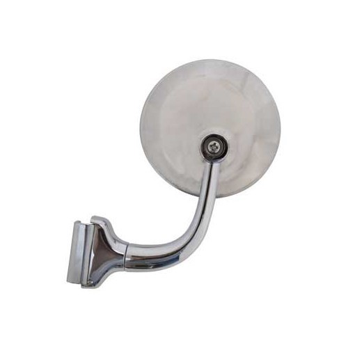  Rail-mounted chrome-plated small round door mirror - UA14980 