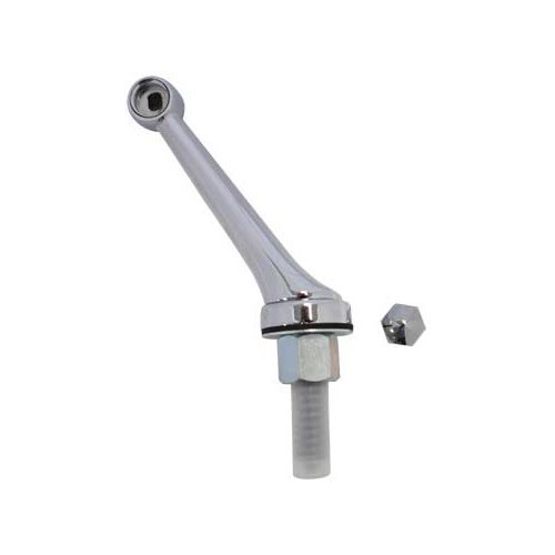 Braccio del retrovisore cromato spesso con fissaggio a vite - UA15005