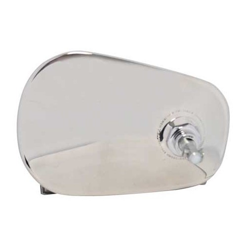  Pear-shaped chrome-plated door mirror to screw onto a base - UA15010 