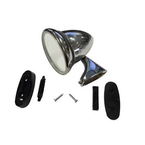 Rétroviseur gauche Mini racing en acier inoxydable - UA15015