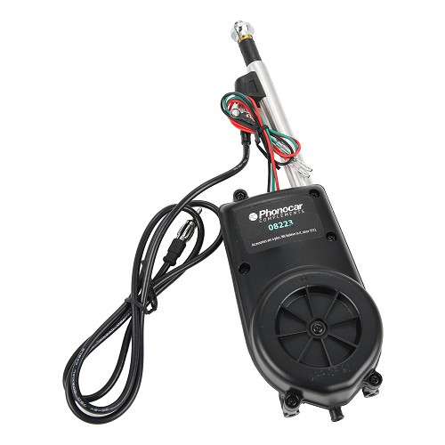 Antenne d'aile électrique Phonocar chromée 80cms - UA15226