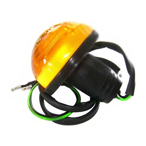 1WIPAC front or read direction orange indicator light with black surround - UA16300