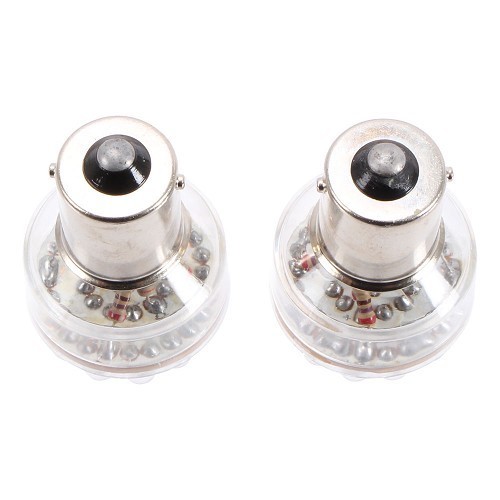 Lampadine P21W 19LED BA15s 12 Volt - Arancione - UA16995