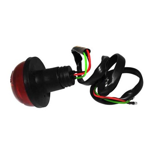 1 WIPAC red rear and brake light with black surround - UA17400