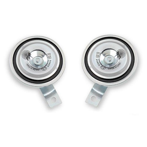     
                
                
    Klaxons électro-magnétiques 12V - La paire - UA19040
