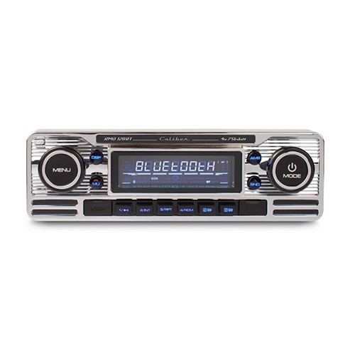 Caliber Retrolook Car Radio - RMD 120BT - USB/SD/Bluetooth DAB + - Chrome finish - UB01251-1 
