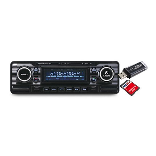  Caliber RMD 120BT/B USB-SD-Bluetooth autoradio Negro y Cromado - UB01255-3 