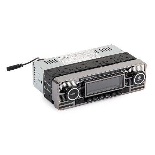  Caliber Retrolook Car Radio - RMD 120BT/B - USB/SD/Bluetooth DAB+ - Black and chrome finish - UB01257-1 