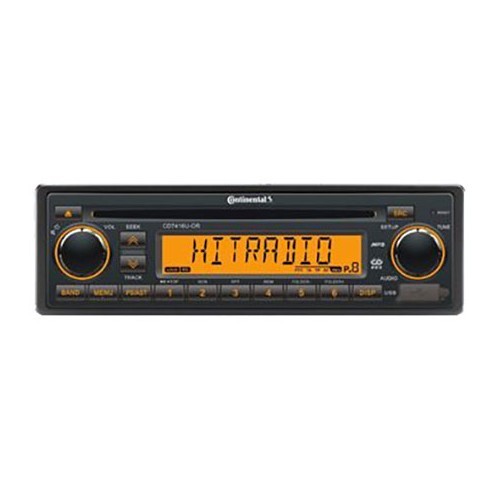  CONTINENTAL car radio with CD-USB functions in black and orange - UB01304 