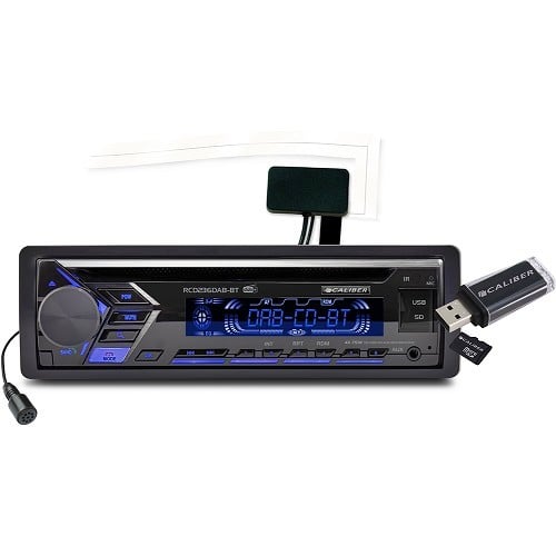Caliber RMD 120BT/B USB-SD-Bluetooth autoradio Negro y Cromado