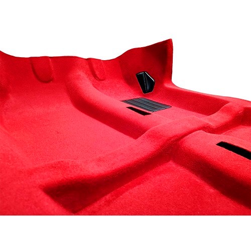  Carpet and insulation for Peugeot 205 CTI Right hand drive (1986 - 1994) Red - UB06627-2 