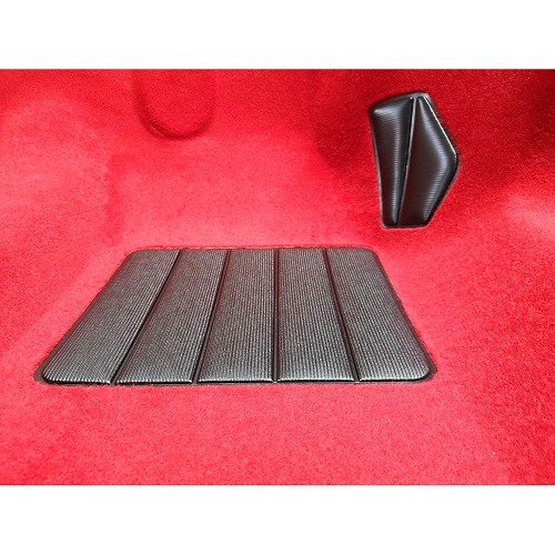  Carpet and insulation for Peugeot 205 CTI Right hand drive (1986 - 1994) Red - UB06627-3 