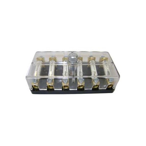 Box for 6 screw-connection porcelain fuses - UB08020